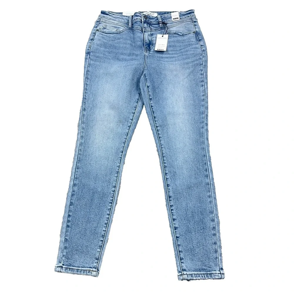 Judy Blue Skinny Jeans Women 13 31  High Rise Waist Light Stone Wash NEW